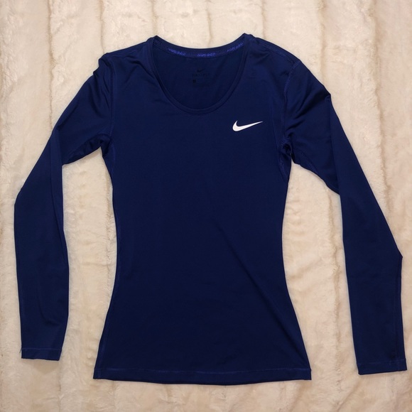 Nike Tops - NIKE Dri-Fit blue active long sleeve top size s